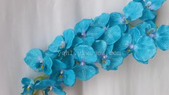 仿真花市場新寵 廠家直銷13頭壓紋蝴蝶蘭，打造高品質工藝禮品花卉